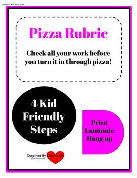 Preview of Pizza Rubric For Everyday Work  