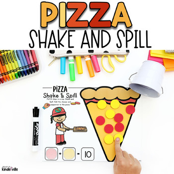 Preview of Pizza Shake and Spill Numbers 3-10 | Ways to Make Numbers to 10 | Addition