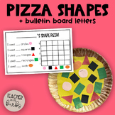 Pizza Shapes | Counting & Graphing Craftivity | 2D Shapes 