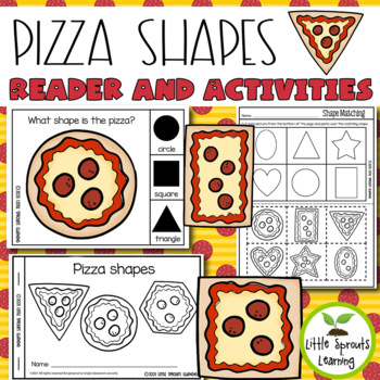 Preview of Pizza Shapes Emergent Reader and Shape Recognition Activities