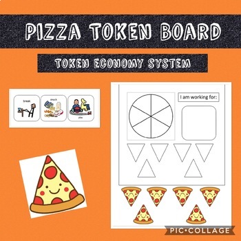 Preview of Pizza Token Board for Teachers/Parents/Therapists
