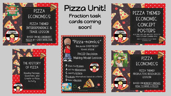 Preview of Pizza Unit Bundle - Economics: With Reading & Math
