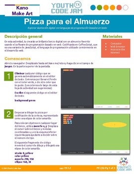 Preview of Pizza para el Almuerzo