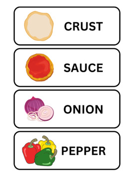 Preview of Pizza sight words