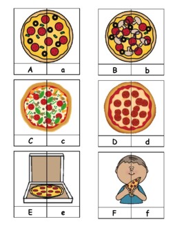 Preview of Pizza-themed Letter Match Game