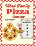 Pizza themed Word Families and Math Centers