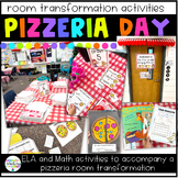 Pizzeria Room Transformation Activities | ELA and Math Fir