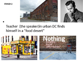 Place Matters Visual Poem about Food Deserts