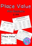 Place Value 1 - 999 Mini Booklet