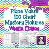 Place Value 100 Chart Mystery Picture - Winter Edition