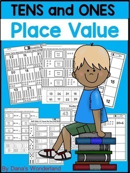Preview of Place Value Worksheets for First Grade TENS AND ONES