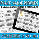 Place Value 2 Digit & 3 Digit Numbers Back to School Riddl