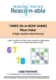 Place Value - 2-digit numbers using ten-frames 3-in-a-row game