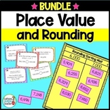 Place Value and Rounding Activities and Center Games with 