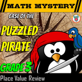 3rd Grade Place Value Review Math Mystery: Convert, Compare, Order, Rounding