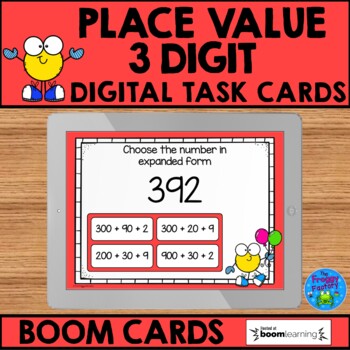 Preview of Place Value 3 Digit BOOM Cards