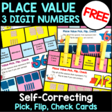 Free 3 Digit Number Place Value Activity: Clip Cards for H