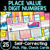 Place Value Center - Clip Cards - 3 Digit Numbers - Hundre