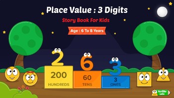 Preview of Place Value - 3 Digits : Math Story Book for Kids Aged 6 to 8