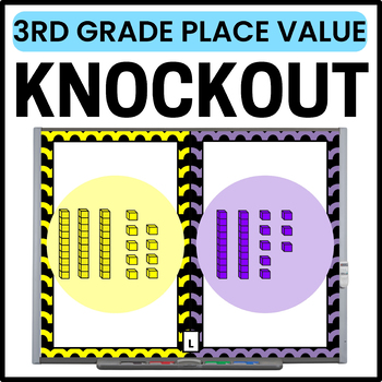 Preview of Place Value - 3rd Grade Math Game - Knockout for 3rd Grade Math Review