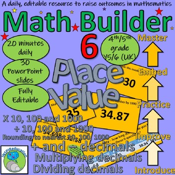 Preview of Place Value -daily PowerPoint 30 slides (four operations and decimals)