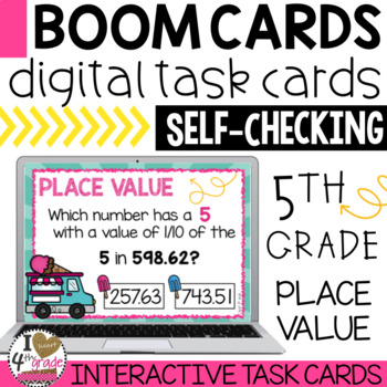 Preview of 5.NBT.1 Place Value Boom Cards