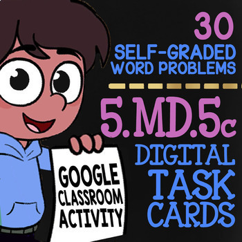 Preview of Volume of Composite Figures Task Cards ★ Self-Graded Google Classroom ★ 5.MD.5c
