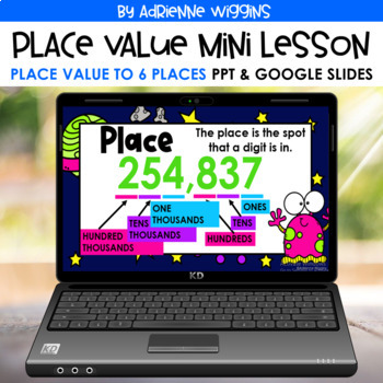 Preview of Place Value 6 Digits Mini Lesson - PPT & Google - Distance Learning