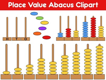 Preview of Place Value Abacus Clipart