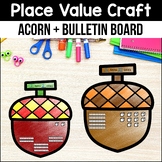 Place Value Acorn Thanksgiving Fall Bulletin Board Letters