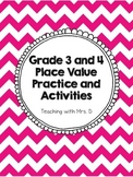 Place Value Activites Grade 3 and 4
