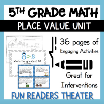 Preview of Place Value Activities for Decimals and Intervention Posters Readers Theater 5th
