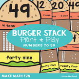 Place Value Activities - Burger Stack
