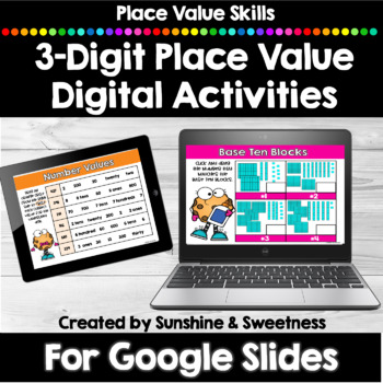 Preview of Place Value Activities Google Slides or Google Classroom