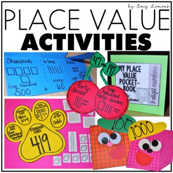 Preview of Place Value Activities | Place Value Printables | Hands On Place Value 