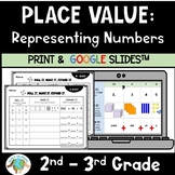 Place Value Activities for 2nd-3rd: Representing Numbers (