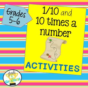 Preview of Place Value Calculate 1/10 and 10 Times a Number