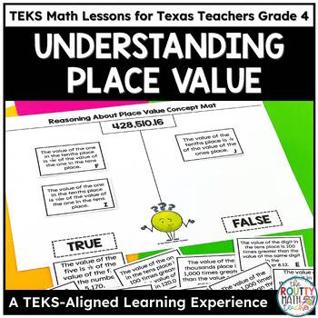 Preview of TEKS Math Games and Activites: Decimal Place Value Sorting Chart for Grade 4