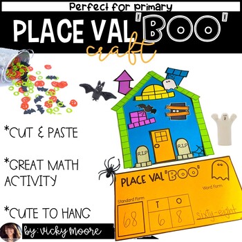 Preview of Place Value Activity  | Haunted House Place Value Craft |  Halloween Math craft