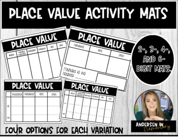 Preview of Place Value Activity Mats