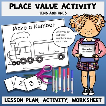Preview of Place Value Activity with Lesson Plan - Grade 1