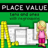 Place Value Adding with Regrouping 2 Digits Tens and Ones 