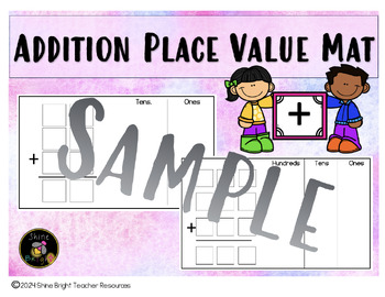 Preview of Place Value Addition Mat