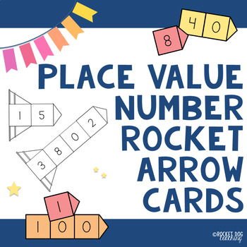 Preview of Place Value Base Ten Numbers Activity : One Digit to Five Digit Arrow Cards
