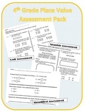 DIGITAL Place Value Assessment Pack {English + Spanish + S