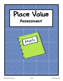 Place Value Assessment Third Grade Math
