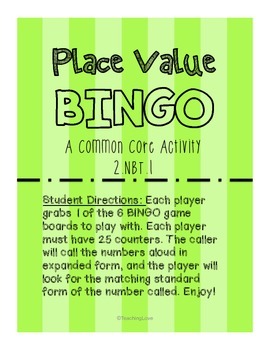 Preview of Place Value BINGO
