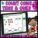 Counting Dimes and Pennies Place Value Boom Cards Math Cen