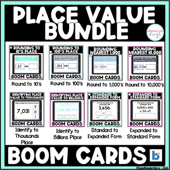 Preview of Place Value BOOM Card Bundle