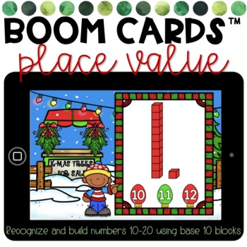 Preview of Place Value | BOOM Cards | Distance Learning | December